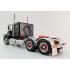 Iconic Replicas - Australian Kenworth W900 6x4 Lowline Bunk Truck Black Red Spider - Scale 1:50