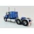 Iconic Replicas - Australian Kenworth W900 6x4 Lowline Bunk Truck Blue Metallic - Scale 1:50