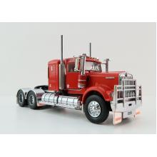 Iconic Replicas - Australian Kenworth W900 6x4 Lowline Bunk Truck Red Black - Scale 1:50