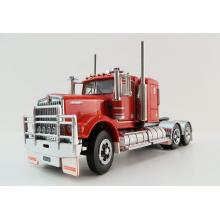 Iconic Replicas - Australian Kenworth W900 6x4 Lowline Bunk Truck Red Black Spider - Scale 1:50