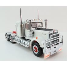 Iconic Replicas - Australian Kenworth W900 6x4 Lowline Bunk Truck White Red Spider - Scale 1:50