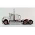 Iconic Replicas - Australian Kenworth W900 6x4 Lowline Bunk Truck White Red Spider - Scale 1:50