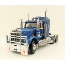 Iconic Replicas - Australian Kenworth W900 6x4 Prime Mover Truck Metallic Blue - Scale 1:50