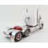 Iconic Replicas - Australian Kenworth W900 6x4 Truck White Red Spider Alloy - Scale 1:50