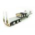 Iconic Replicas - Custom Transport Equipment CTE 45' Extendable Drop Deck Trailer with 3axle Dolly Black - Scale 1:50