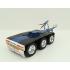Iconic Replicas - Custom Transport Equipment CTE 45' Extendable Drop Deck Trailer with 3axle Dolly Metallic Blue - Scale 1:50