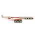 Iconic Replicas - Custom Transport Equipment CTE 45' Extendable Drop Deck Trailer with 3axle Dolly Red - Scale 1:50