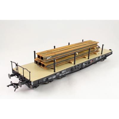Ladegueter Bauer 01003 - Rusted H Steel Profile Beams - Scale 1:50