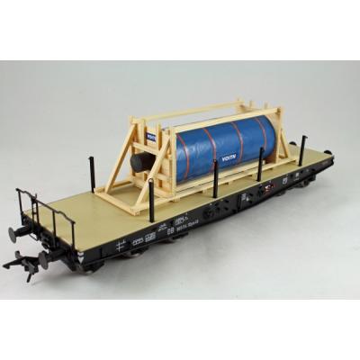 Ladegueter Bauer 01015 - Drying Cylinder for Paper Factory in Transport Frame - Scale 1:50