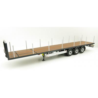 Marge Models 1901-02 - Pacton Flattop Trailer Anthracite - Scale 1:32