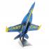 Metal Earth 3D ICONX Laser Cut DIY Model KIT - Blue Angels Boeing F/A-18 Super Hornet - Scale 1:97