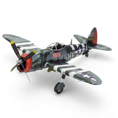 Metal Earth 3D Laser Cut Model Construction Kit P-47 Thunderbolt Plane WW II  - Scale 1:94
