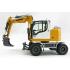 NZG 1000 LIEBHERR A910 COMPACT LITRONIC Hydraulic Mobile Wheeled Excavator - Scale 1:50