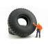 NZG 400/12 2 piece Mining Truck Tyres Set CAT Truck Load  - Scale 1:50