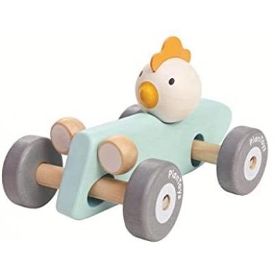 Plan Toys 5716 - Chicken Racing Car Wooden 
