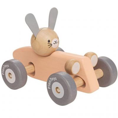 Plan Toys 5717 - Bunny Racing Car Wooden 