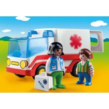 Playmobil 9122 - 1.2.3 Rescue Ambulance Truck