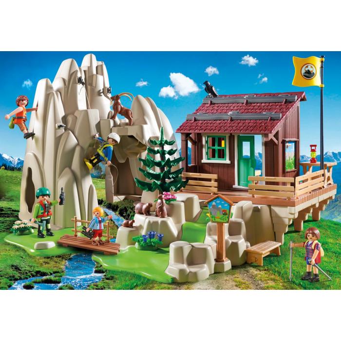 Playmobil Action Rock Climbers With Cabin Figures Accessories Playset 9126 