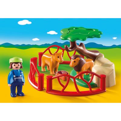 Playmobil 9378 - Lion Enclosure - Playmobil 1.2.3 