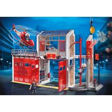 Playmobil 9462 Fire Station with Helicopter City Action