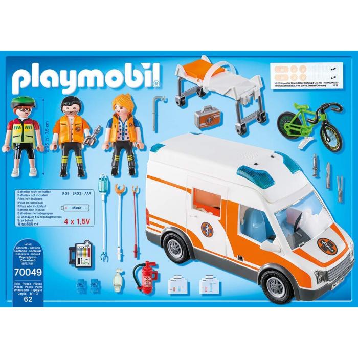 Playmobil 70049 City Life Ambulance with Light and Sound Multi 
