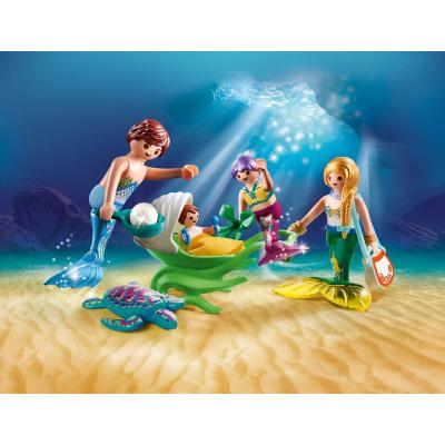 Playmobil 70100 - Family with Shell Stroller - Magic