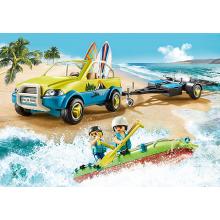 Playmobil 70436 - Beach Car with Canoe- Family Fun