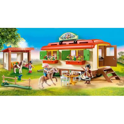 Playmobil 70510 - Pony Shelter with Mobile Home
