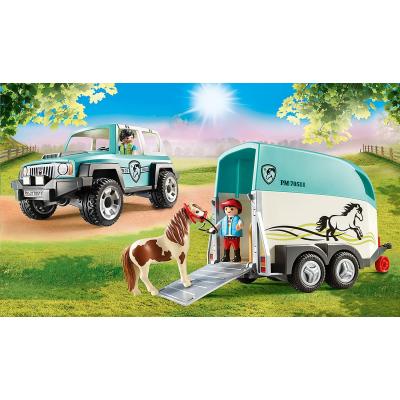 Playmobil 70511 - Car with Pony Trailer - Country