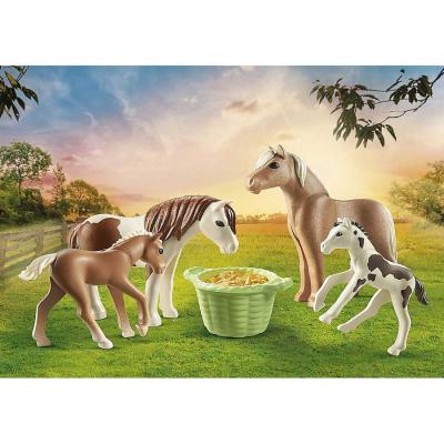 Playmobil 71000 - 2 Icelandic Horses with Foals - Country Pony Farm