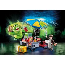 Playmobil 9222 Ghostbusters Slimer with Hot Dog Stand