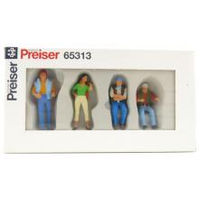 Preiser 65313 Type B Set of 3x Truckers and Hitchhiker Figure Scale 1:43 O Gauge