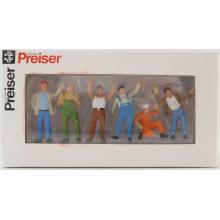 Preiser 68202 - Set of 6 Various Truckers Standing Figurines 1:50