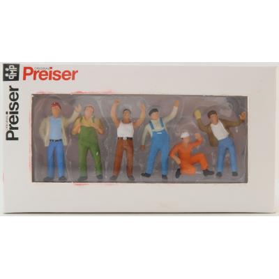 Preiser 68202 - Set of 6 Various Truckers Standing Figurines 1:50