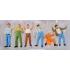 Preiser 68202 - Set of 6 Various Truckers Standing Figurines 1:50