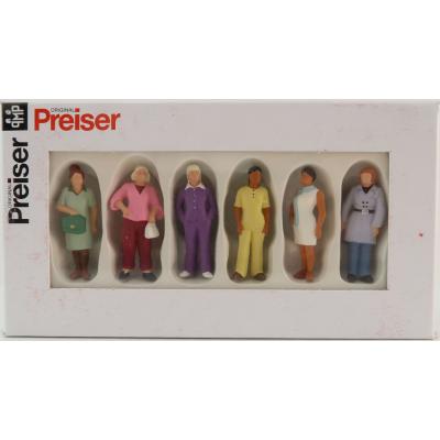 Preiser 68215 Set of 6 Standing Ladies Figurines Scale 1:50