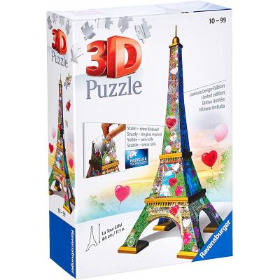 Ravensburger - La Tour Eiffle Love Edition - 3D Puzzle - 224 pieces