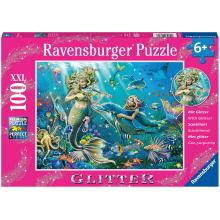 Ravensburger - Underwater Beauties Glitter XXL Puzzle - 100 pieces