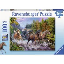 Ravensburger - Rushing River Horses Puzzle - 100 pieces