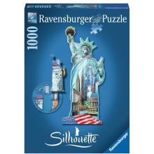 Ravensburger - Silhouette Statue of Liberty Puzzle - 1000 pieces