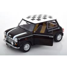 KK-Scale KKDC120055R - Mini Cooper RHD Checkered Black / White - Scale 1:12