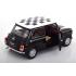 KK-Scale KKDC120055R - Mini Cooper RHD Checkered Black / White - Scale 1:12