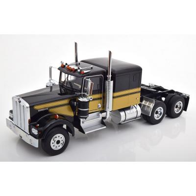 Road Kings - Kenworth W900 Truck Black / Gold - Scale 1:18