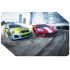 Scalextric C1433 Police Chase Slot Car Racing Set BMW 330i Police Car Vs Corvette C8R 1:32