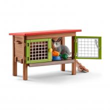 Schleich 42420 - Rabbit Hutch with Rabbits and Accessories Play Set Farm Life