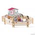 Schleich 42369 – Horse Stall with Horses and Groom