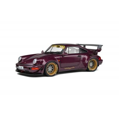 Solido S1807504 Porsche 964 RWB Rauhwelt Bodykit HEKIGYOKU Purple Metallic - Scale 1:18