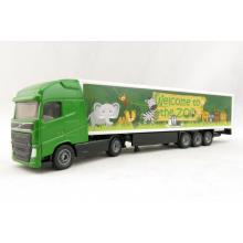 Siku 1627 - Volvo FH04 Globetrotter Truck with Box Trailer - Zoo - Scale 1:87