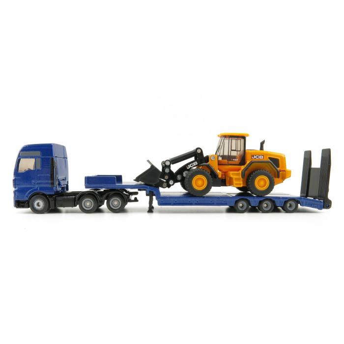 MAN truck with Low Loader and JCB Wheel Loader 1:87 Scale by Siku 1790 New 