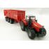 Siku 1844 - Massey Ferguson MF8480 Tractor with Krampe Trailer - Scale 1:87